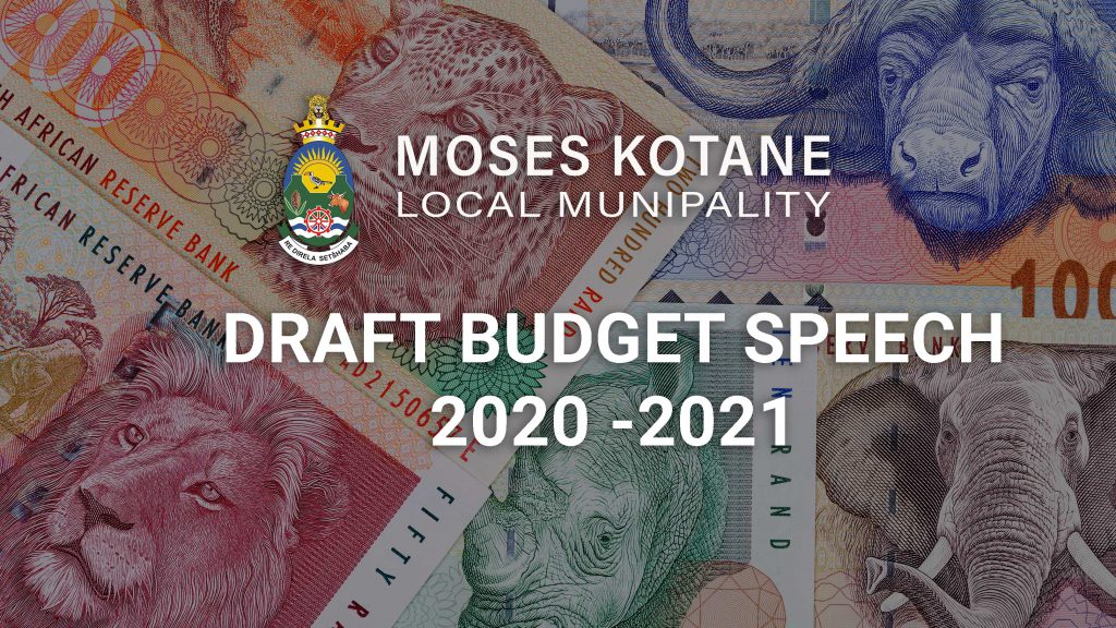 Draft Budget Speech 2020 -2021